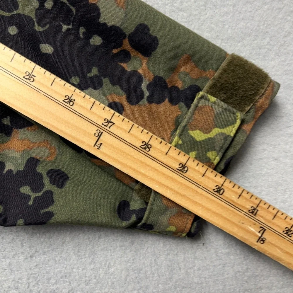VTG 1994 German Flecktarn Camo Gore Tex Style Rain Parka Jacket 48/50 Bundeswehr